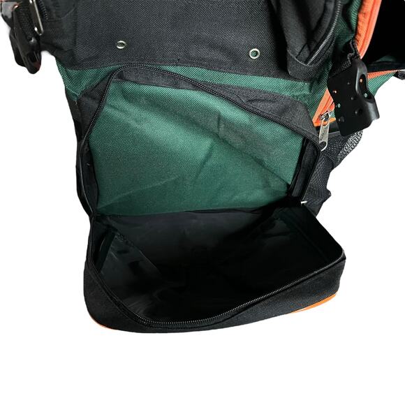 Von Dutch Backpack Orange Green Black Indianapolis Racing Skull - Picture 7 of 12